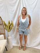 Floral Short Overalls-Final Sale-Shorts-hem and thread-The Silo Boutique, Women's Fashion Boutique Located in Warren and Grand Forks North Dakota