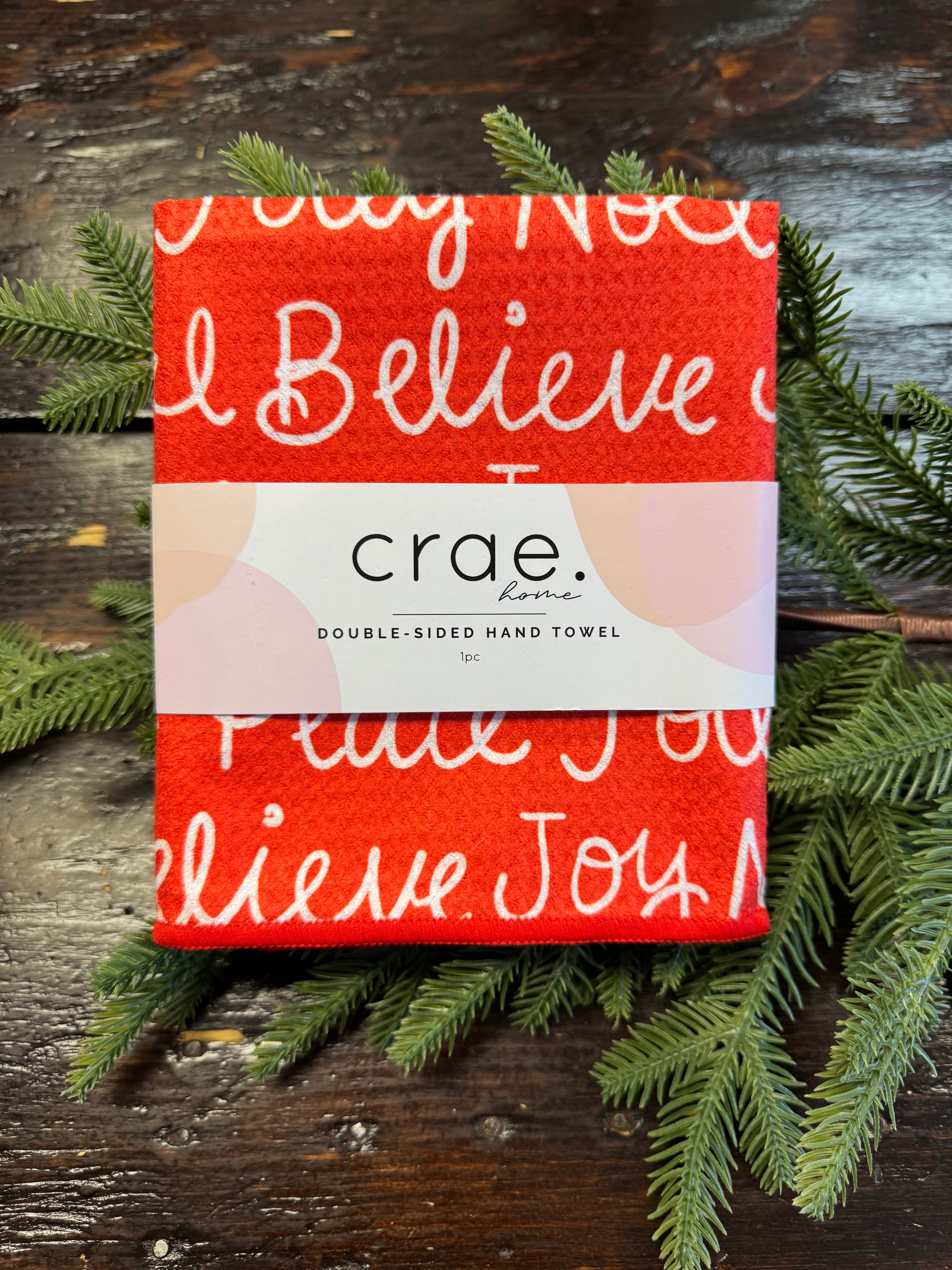 Season Greetings Hand Towel-Tea Towels-crae-The Silo Boutique, Women's Fashion Boutique Located in Warren and Grand Forks North Dakota