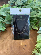 Edin Gold Cross Necklace-Necklaces-fame-The Silo Boutique, Women's Fashion Boutique Located in Warren and Grand Forks North Dakota