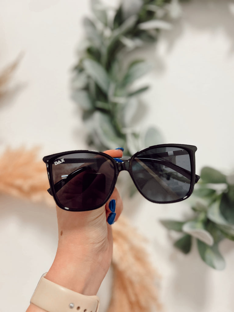 Dax High Class Black Sunglasses-Sunglasses-dax-The Silo Boutique, Women's Fashion Boutique Located in Warren and Grand Forks North Dakota