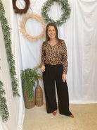 Robbi Leopard Sweater-Sweaters-cozy co-The Silo Boutique, Women's Fashion Boutique Located in Warren and Grand Forks North Dakota