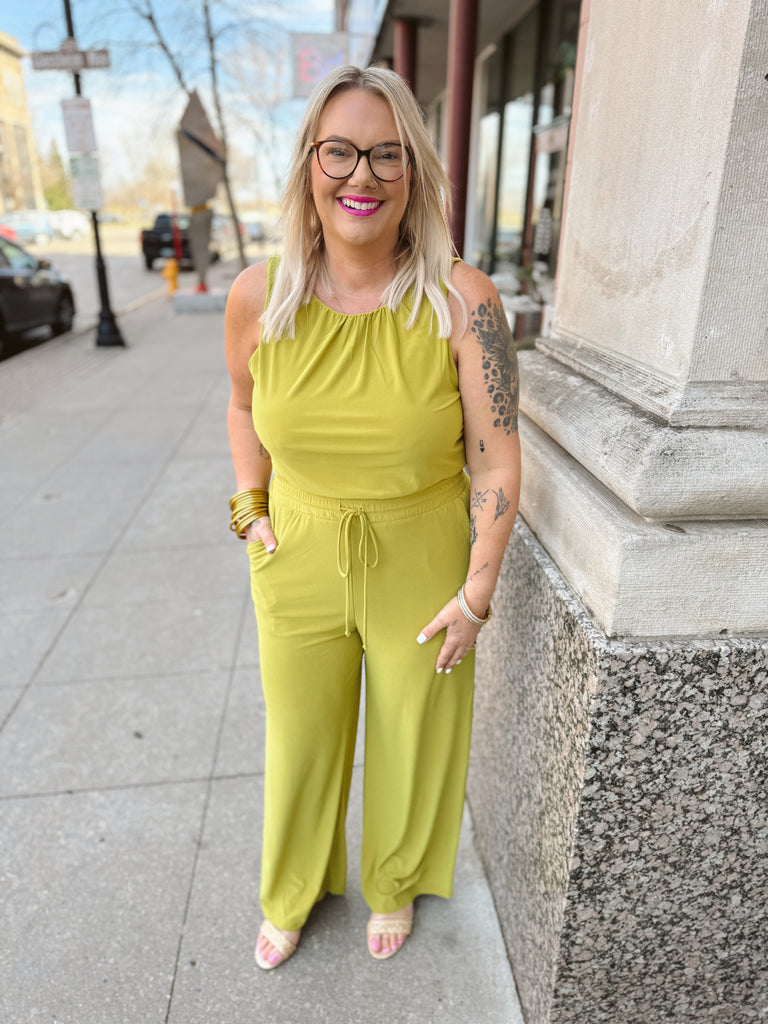 Citron Jumpsuit-Jumpsuits & Rompers-gilli-The Silo Boutique, Women's Fashion Boutique Located in Warren and Grand Forks North Dakota