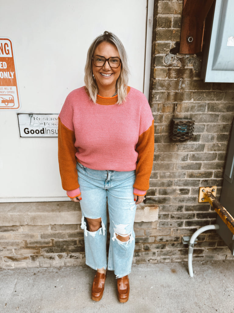 Pink Lady Sweater-Sweaters-listicle-The Silo Boutique, Women's Fashion Boutique Located in Warren and Grand Forks North Dakota
