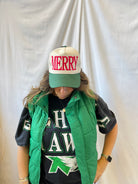 Merry Red and Green Hat-Hats-Summer Tees-The Silo Boutique, Women's Fashion Boutique Located in Warren and Grand Forks North Dakota