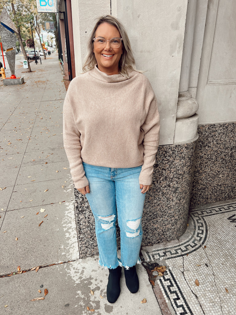 Perfect Solid Turtle Neck Sweater-Sweaters-eesome-The Silo Boutique, Women's Fashion Boutique Located in Warren and Grand Forks North Dakota