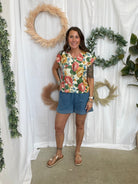 Eve Denim Textured Shorts-Shorts-entro-The Silo Boutique, Women's Fashion Boutique Located in Warren and Grand Forks North Dakota