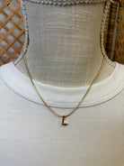 Delicate Initial Necklace-Necklaces-Fame-The Silo Boutique, Women's Fashion Boutique Located in Warren and Grand Forks North Dakota