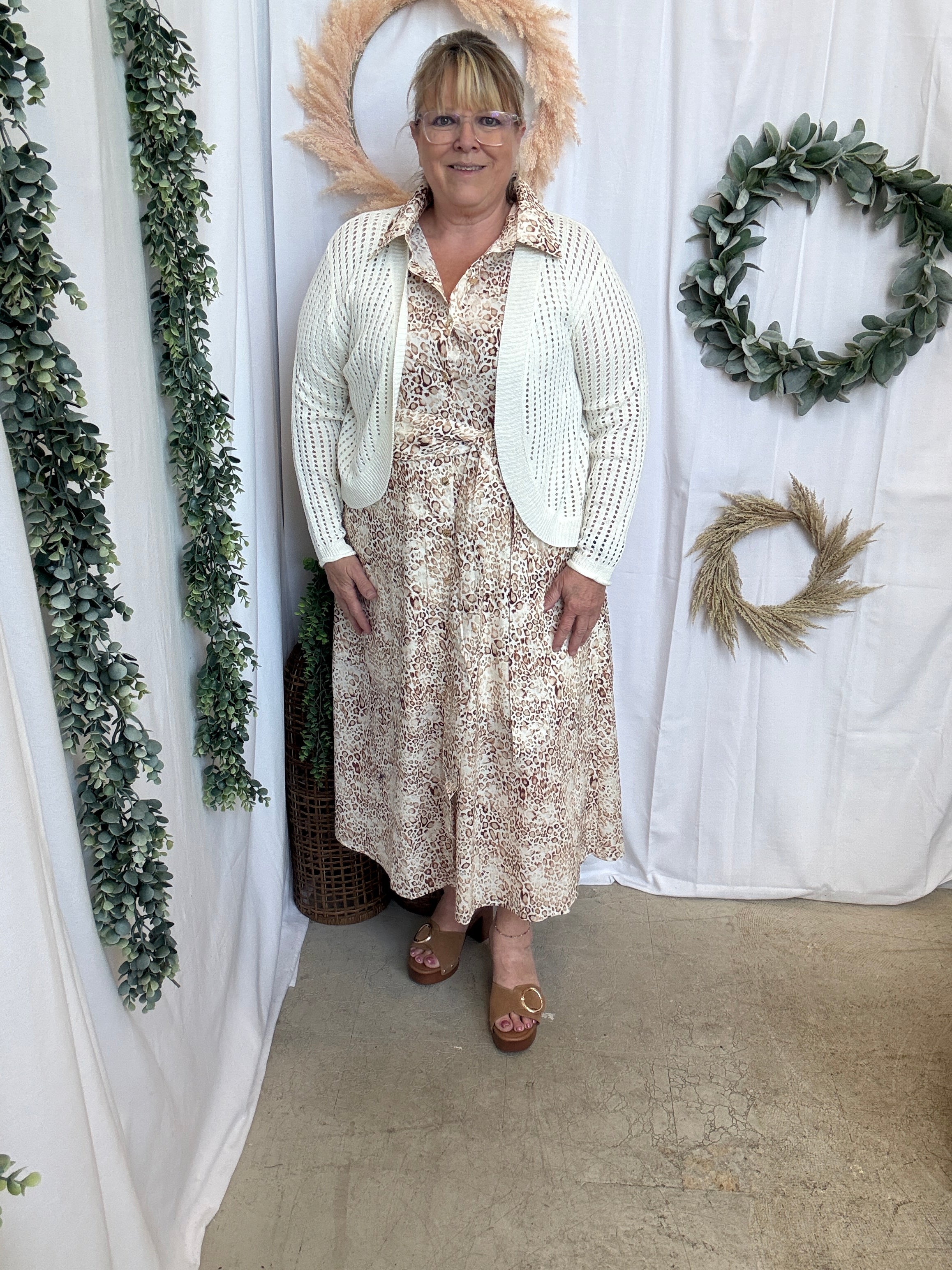 CC Open Knit Cocoon Cardigan-White-Sweaters-cozy co-The Silo Boutique, Women's Fashion Boutique Located in Warren and Grand Forks North Dakota