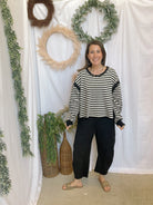 Talia Open Back Sweatshirt-Black-sweashirts-hyfve-The Silo Boutique, Women's Fashion Boutique Located in Warren and Grand Forks North Dakota