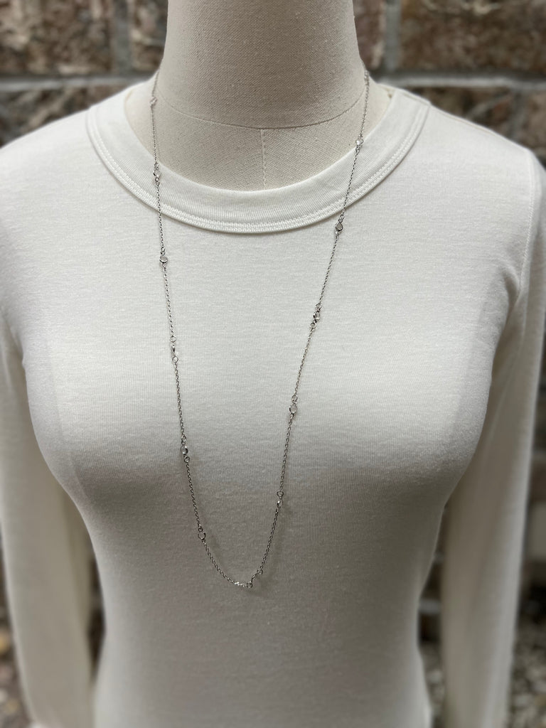 Fame Long Mini Chain Necklace-Necklaces-Fame-The Silo Boutique, Women's Fashion Boutique Located in Warren and Grand Forks North Dakota