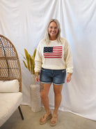 Flag Sweater-Sweaters-jodifl-The Silo Boutique, Women's Fashion Boutique Located in Warren and Grand Forks North Dakota