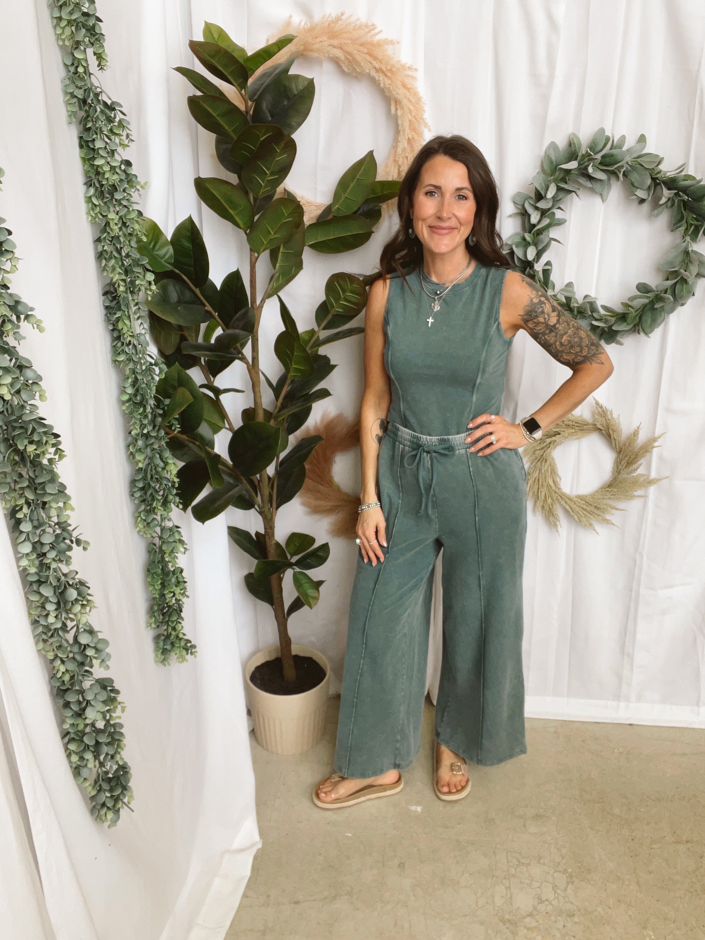 Feeling Free Set-Teal-Outfit Sets-hyfve-The Silo Boutique, Women's Fashion Boutique Located in Warren and Grand Forks North Dakota