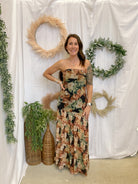 Floral Sheer Mesh Dress-Dresses-promesa-The Silo Boutique, Women's Fashion Boutique Located in Warren and Grand Forks North Dakota
