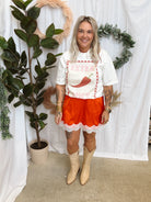 Wishlist Scallop Lace Skirt-Papaya-Skirts-wishlist-The Silo Boutique, Women's Fashion Boutique Located in Warren and Grand Forks North Dakota