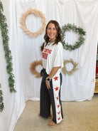 Stars Wide Leg Pants-sweatpants-lelis-The Silo Boutique, Women's Fashion Boutique Located in Warren and Grand Forks North Dakota