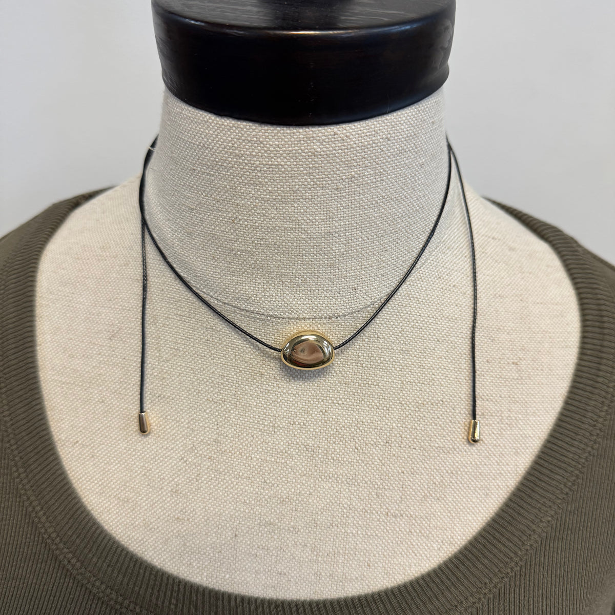 Corded Gold Stone Necklace – The Silo Boutique
