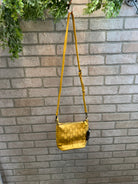 Joy Susan Maci Woven Purse-Yellow-Purses-joy susan-The Silo Boutique, Women's Fashion Boutique Located in Warren and Grand Forks North Dakota