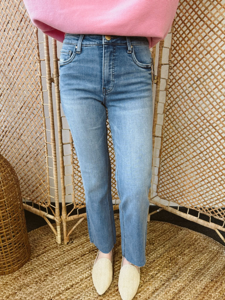 Kut Kelsey High Rise Fab Ab Ankle Flare Jeans-Jeans-Kut-The Silo Boutique, Women's Fashion Boutique Located in Warren and Grand Forks North Dakota