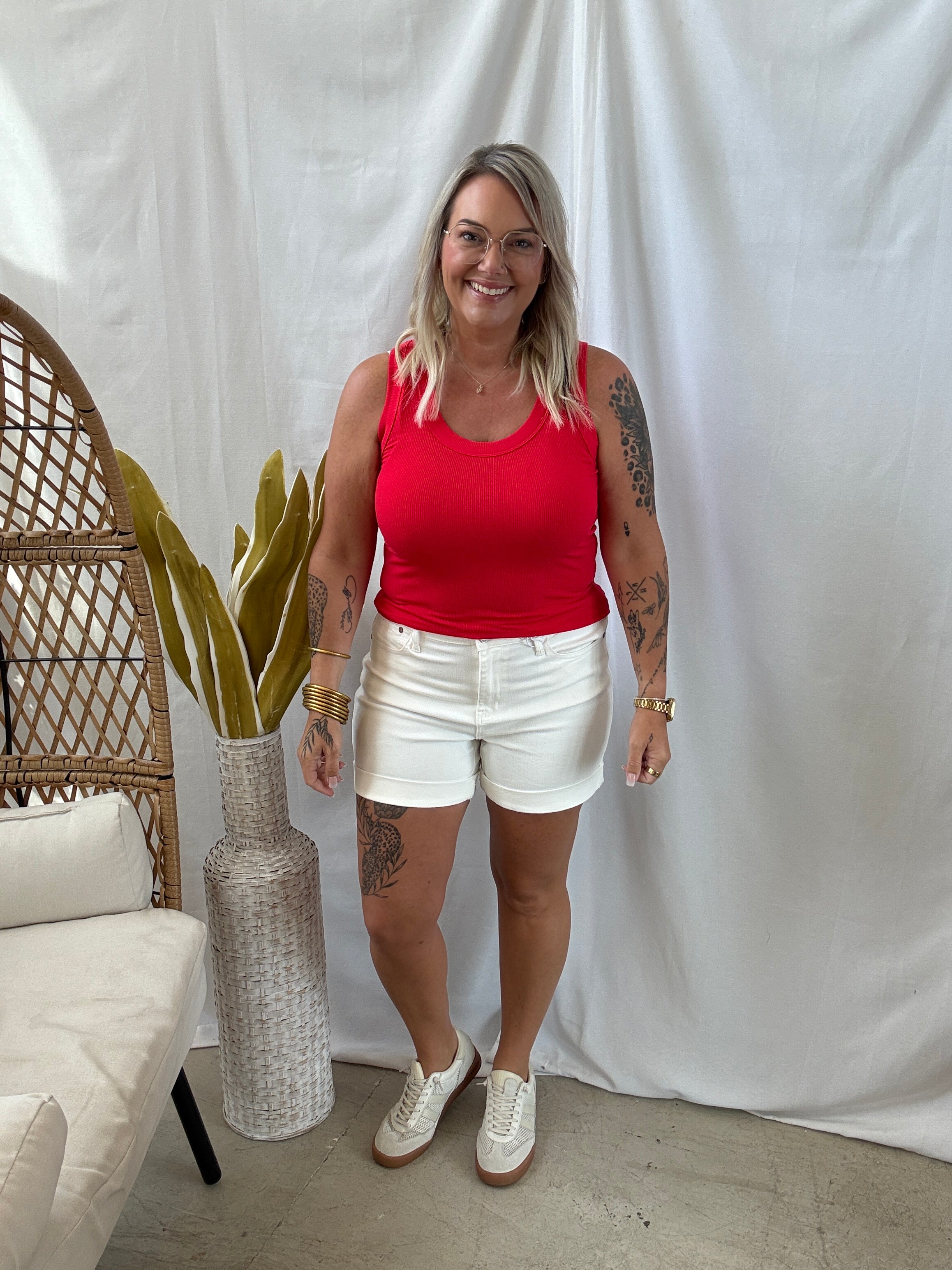 Zen Ribbed Tank Top-Tank Tops-Zenana-The Silo Boutique, Women's Fashion Boutique Located in Warren and Grand Forks North Dakota