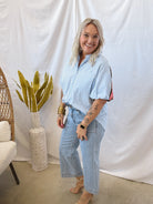 Classic with a Twist of Leopard Top-Short Sleeve Tops-bibi-The Silo Boutique, Women's Fashion Boutique Located in Warren and Grand Forks North Dakota