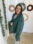 Feeling Free Quilted Jacket-Teal-Coats & Jackets-hyfve-The Silo Boutique, Women's Fashion Boutique Located in Warren and Grand Forks North Dakota