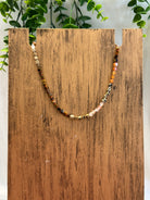 Kenze Natural Square Beaded Necklace-Necklaces-Dallas Market-The Silo Boutique, Women's Fashion Boutique Located in Warren and Grand Forks North Dakota