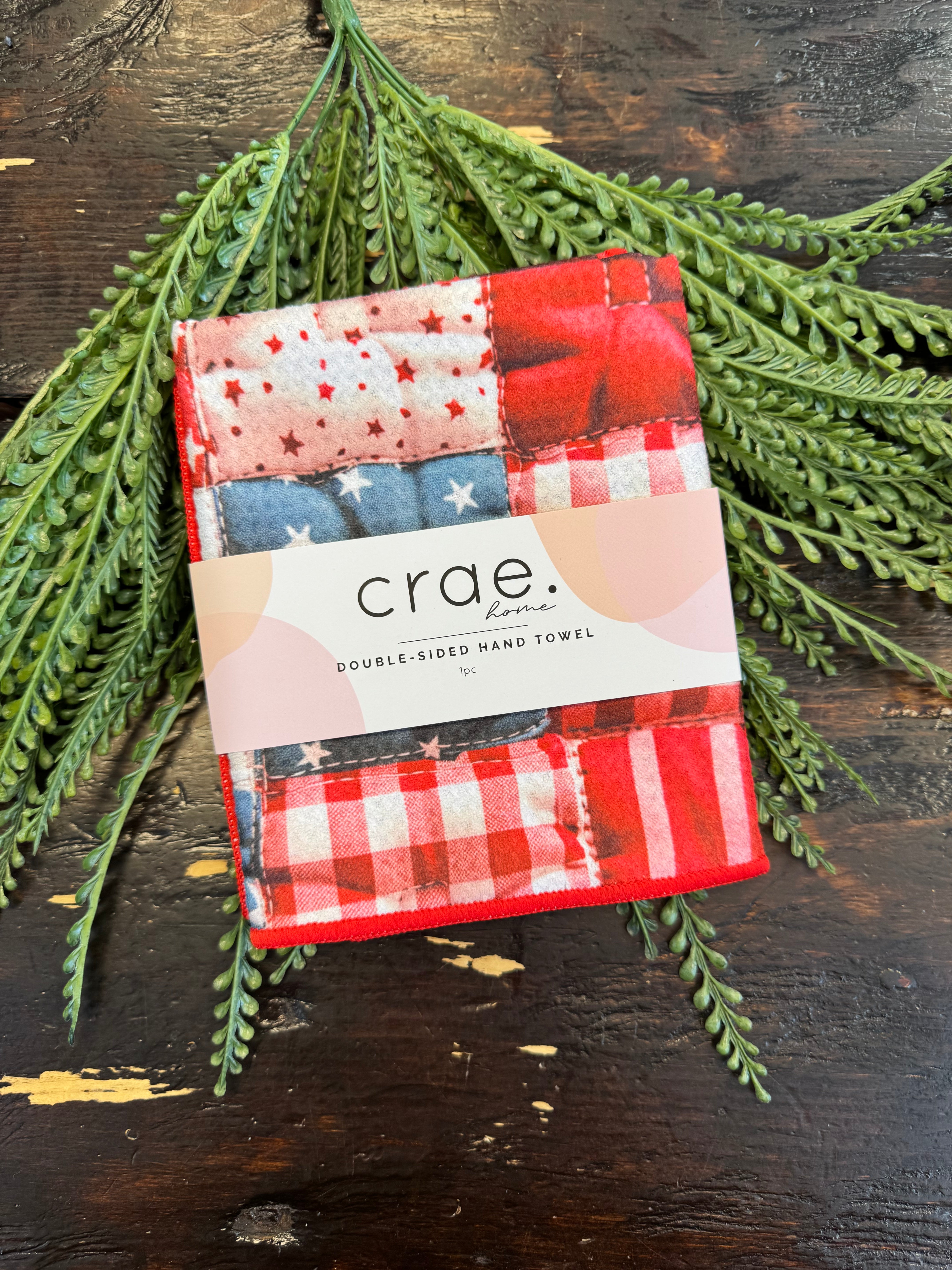 Crae Quilted Glory Hand Towel-Tea Towels-crae-The Silo Boutique, Women's Fashion Boutique Located in Warren and Grand Forks North Dakota