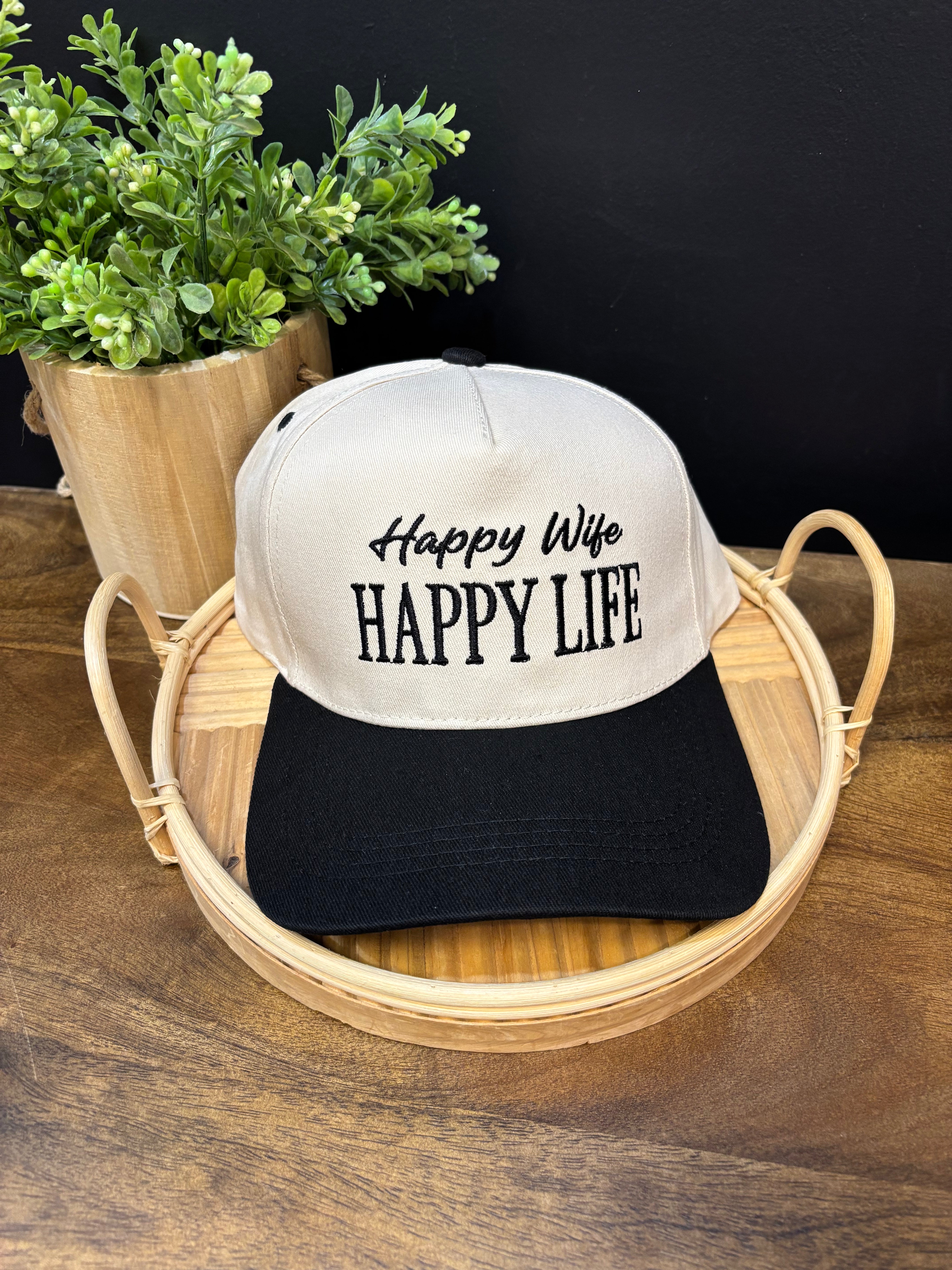 Zen Happy Wife Hat-Black-Hats-Zenana-The Silo Boutique, Women's Fashion Boutique Located in Warren and Grand Forks North Dakota