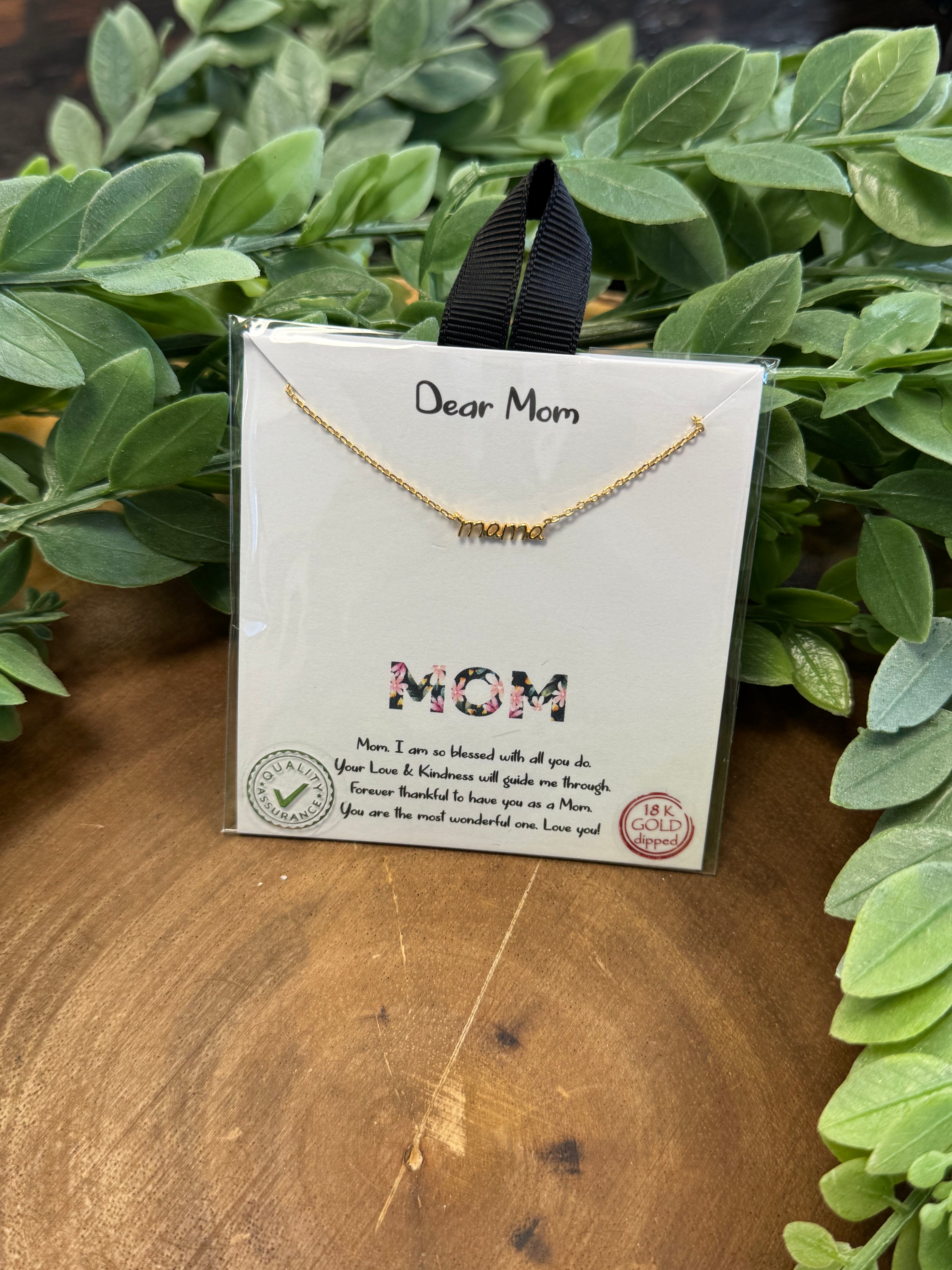 MOM Necklace-Necklaces-fame-The Silo Boutique, Women's Fashion Boutique Located in Warren and Grand Forks North Dakota
