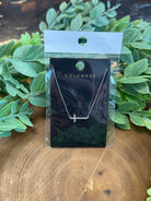 Edin Silver Cross Necklace-Necklaces-fame-The Silo Boutique, Women's Fashion Boutique Located in Warren and Grand Forks North Dakota