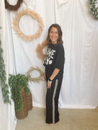 Race Day Sweatpants-Black-sweatpants-jade by jane-The Silo Boutique, Women's Fashion Boutique Located in Warren and Grand Forks North Dakota