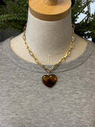 Rouelle Heart Chain Necklace-Necklaces-maiq-The Silo Boutique, Women's Fashion Boutique Located in Warren and Grand Forks North Dakota