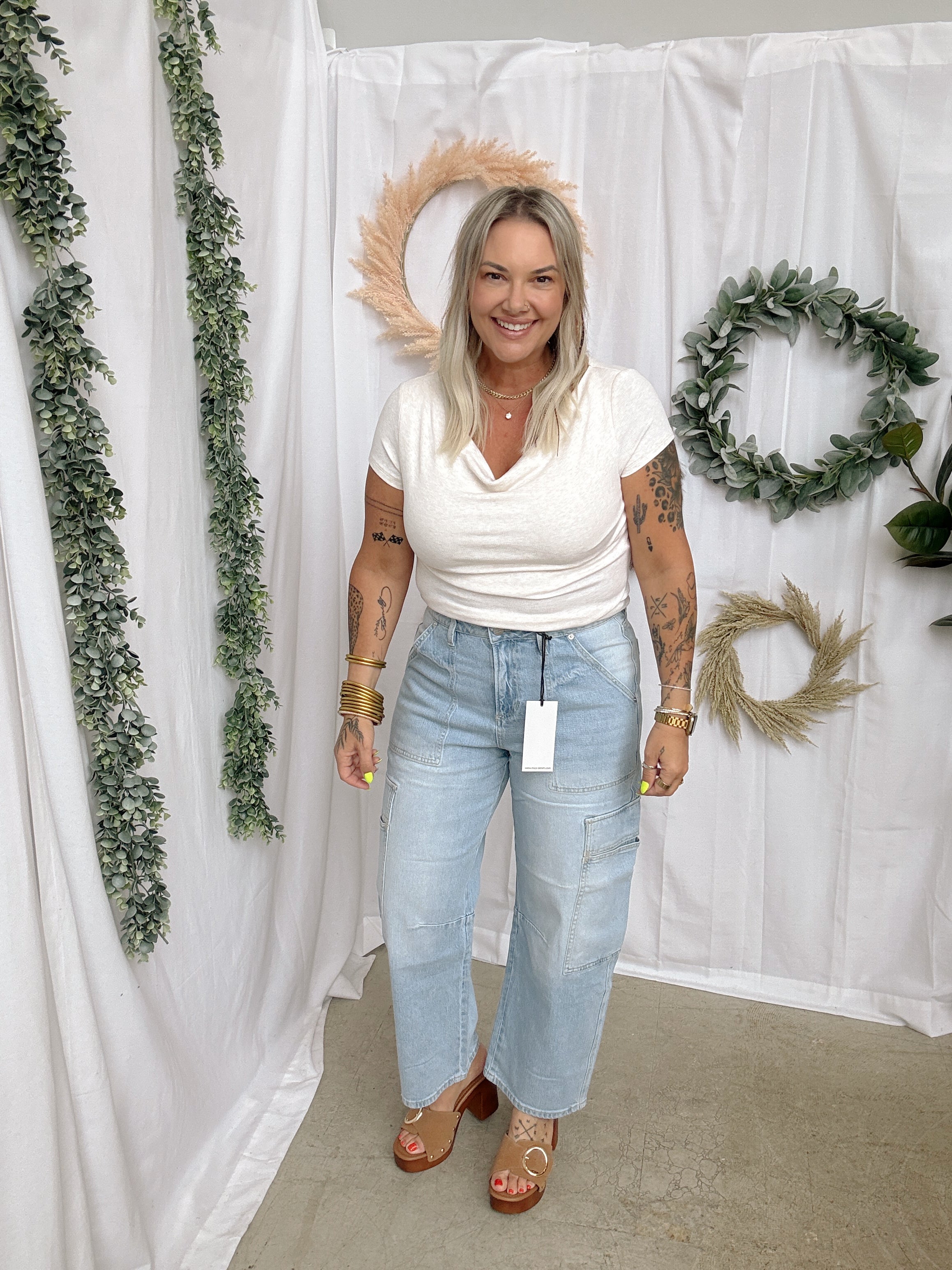 Mica Cornflower Blue Jeans-Jeans-mica-The Silo Boutique, Women's Fashion Boutique Located in Warren and Grand Forks North Dakota