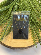 Black Stone Pendant Necklace-Necklaces-fame-The Silo Boutique, Women's Fashion Boutique Located in Warren and Grand Forks North Dakota