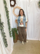 Risen Leopard Skirt-Skirts-risen-The Silo Boutique, Women's Fashion Boutique Located in Warren and Grand Forks North Dakota