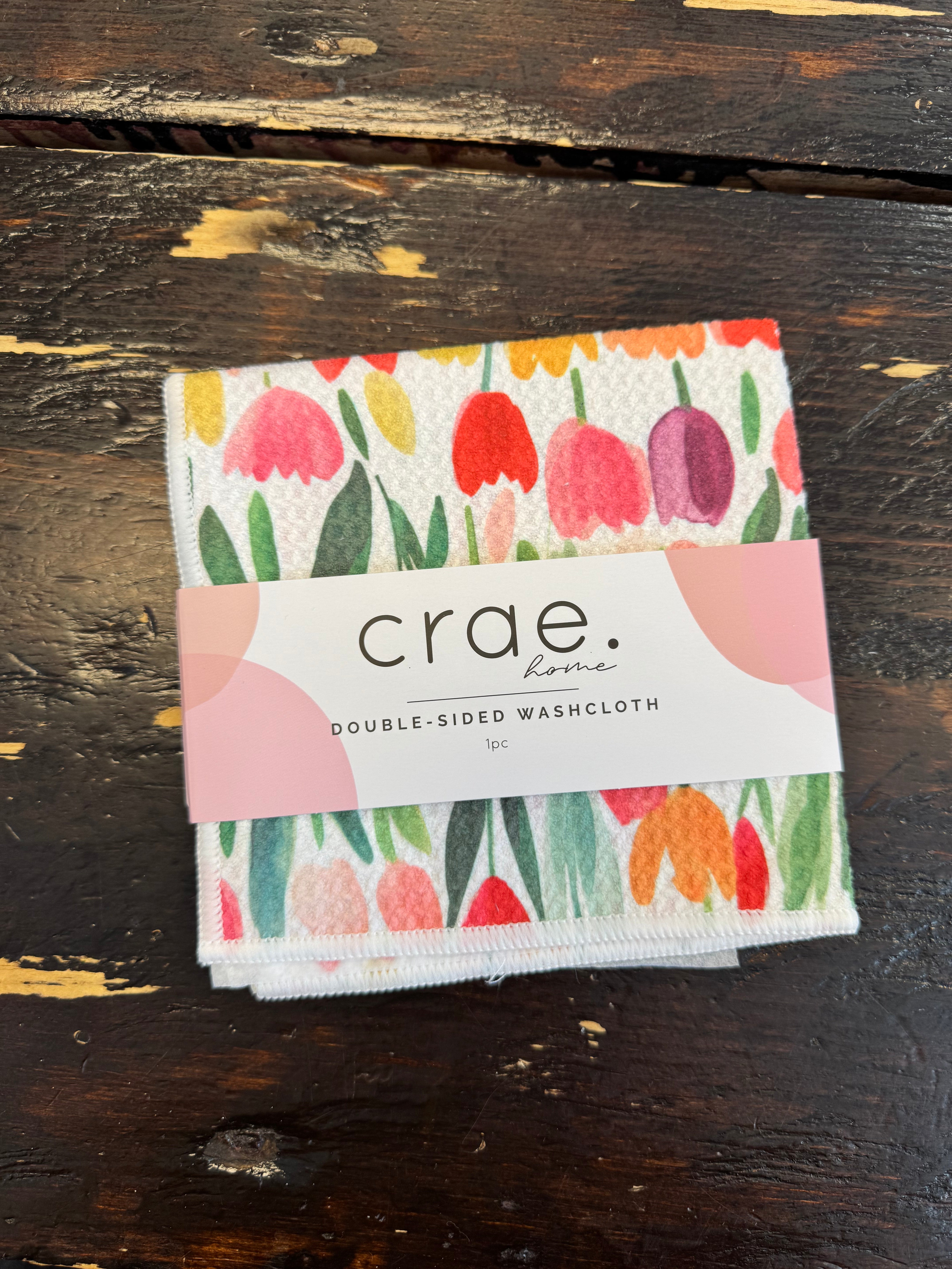 Crae Tulip Time Washcloth-Tea Towels-crae-The Silo Boutique, Women's Fashion Boutique Located in Warren and Grand Forks North Dakota