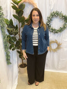 Be Cool Denim Soft Shacket-Shackets-be cool-The Silo Boutique, Women's Fashion Boutique Located in Warren and Grand Forks North Dakota