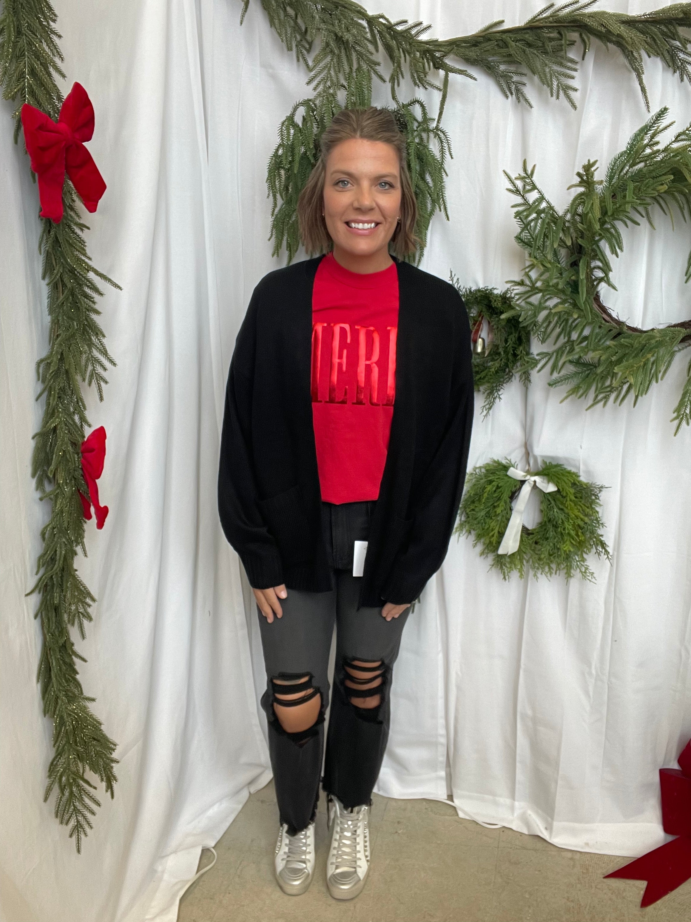 Lori Sweater Cardigan-Black-Final Sale-Cardigans-hyfve-The Silo Boutique, Women's Fashion Boutique Located in Warren and Grand Forks North Dakota