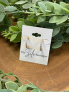 Charlie Gold Dipped CZ Earrings-Earrings-fame-The Silo Boutique, Women's Fashion Boutique Located in Warren and Grand Forks North Dakota