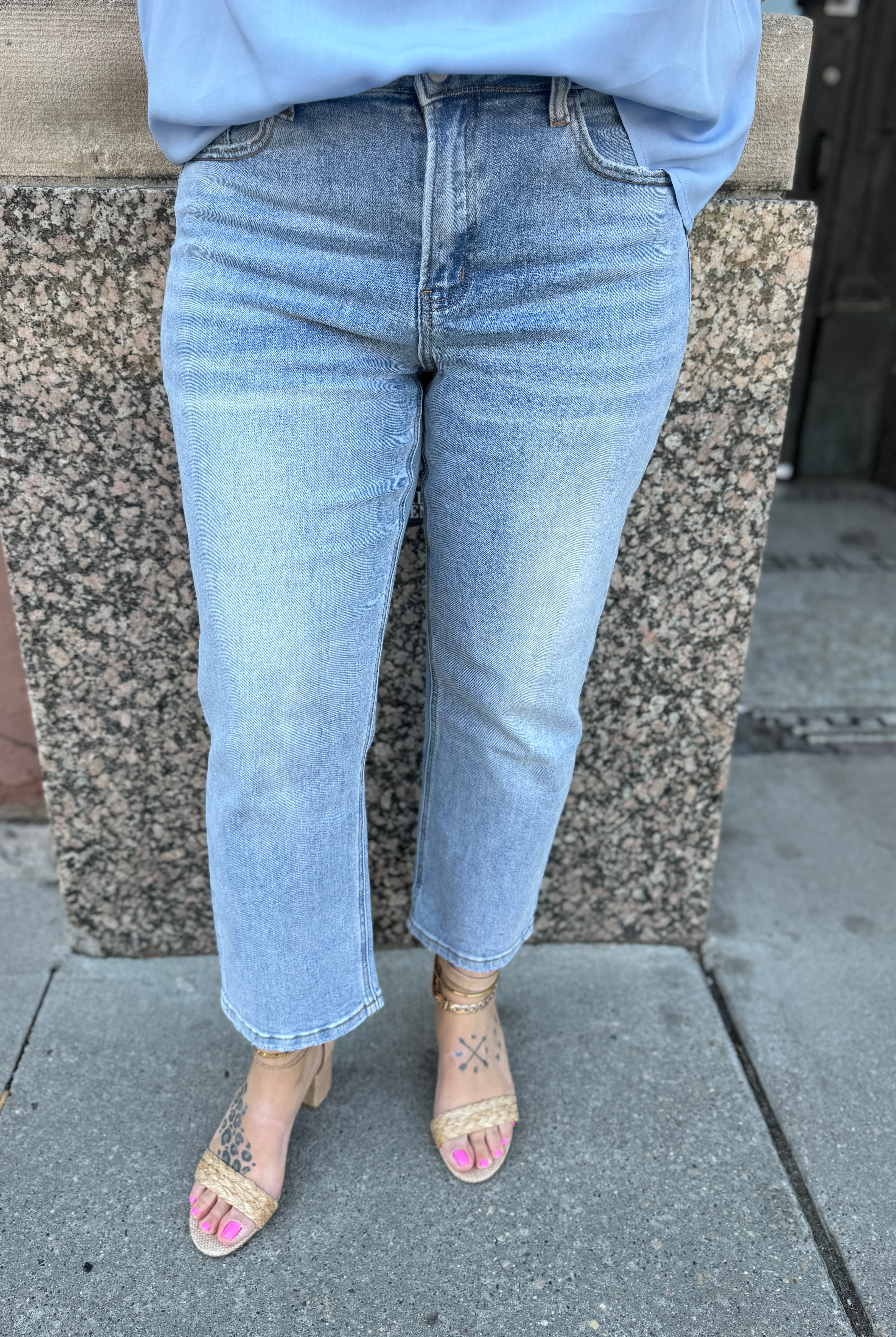 Lovervet Preferes High Rise Crop Jeans-Jeans-lovervet-The Silo Boutique, Women's Fashion Boutique Located in Warren and Grand Forks North Dakota