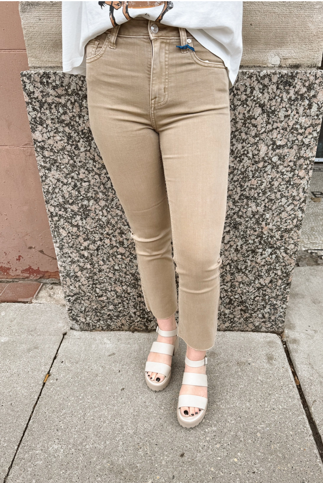 Eunina Emory Mink High Rise Crop Jean-Jeans-eunina-The Silo Boutique, Women's Fashion Boutique Located in Warren and Grand Forks North Dakota