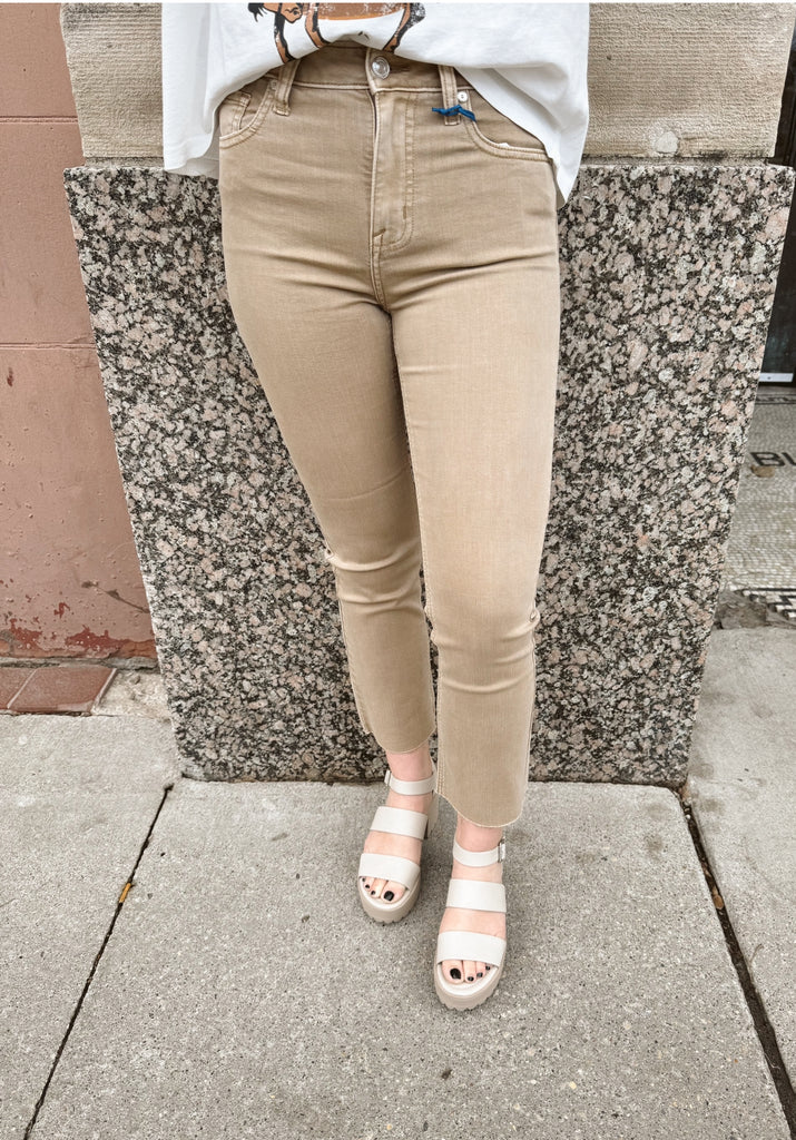Eunina Emory Mink High Rise Crop Jean-Jeans-eunina-The Silo Boutique, Women's Fashion Boutique Located in Warren and Grand Forks North Dakota