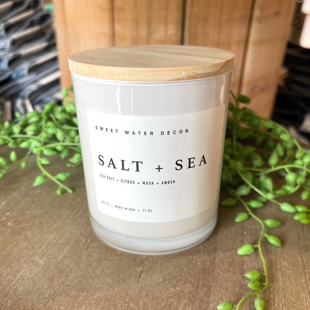 Sea Salt 11 oz Soy Candle-Candles-sweet water decor-The Silo Boutique, Women's Fashion Boutique Located in Warren and Grand Forks North Dakota