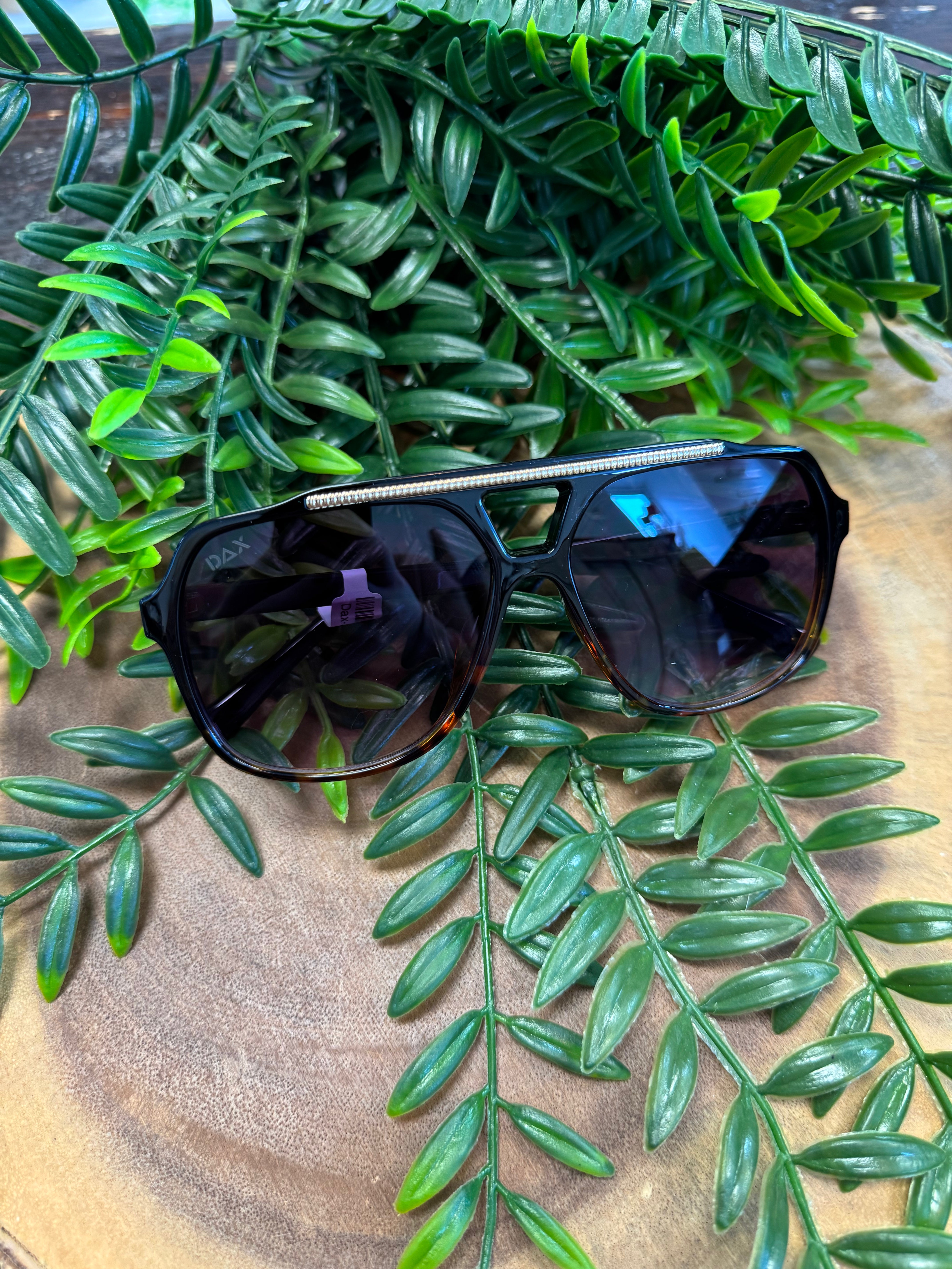 Dax Astrid Aviator Gradient Cheetah Sunglasses-Sunglasses-dax-The Silo Boutique, Women's Fashion Boutique Located in Warren and Grand Forks North Dakota