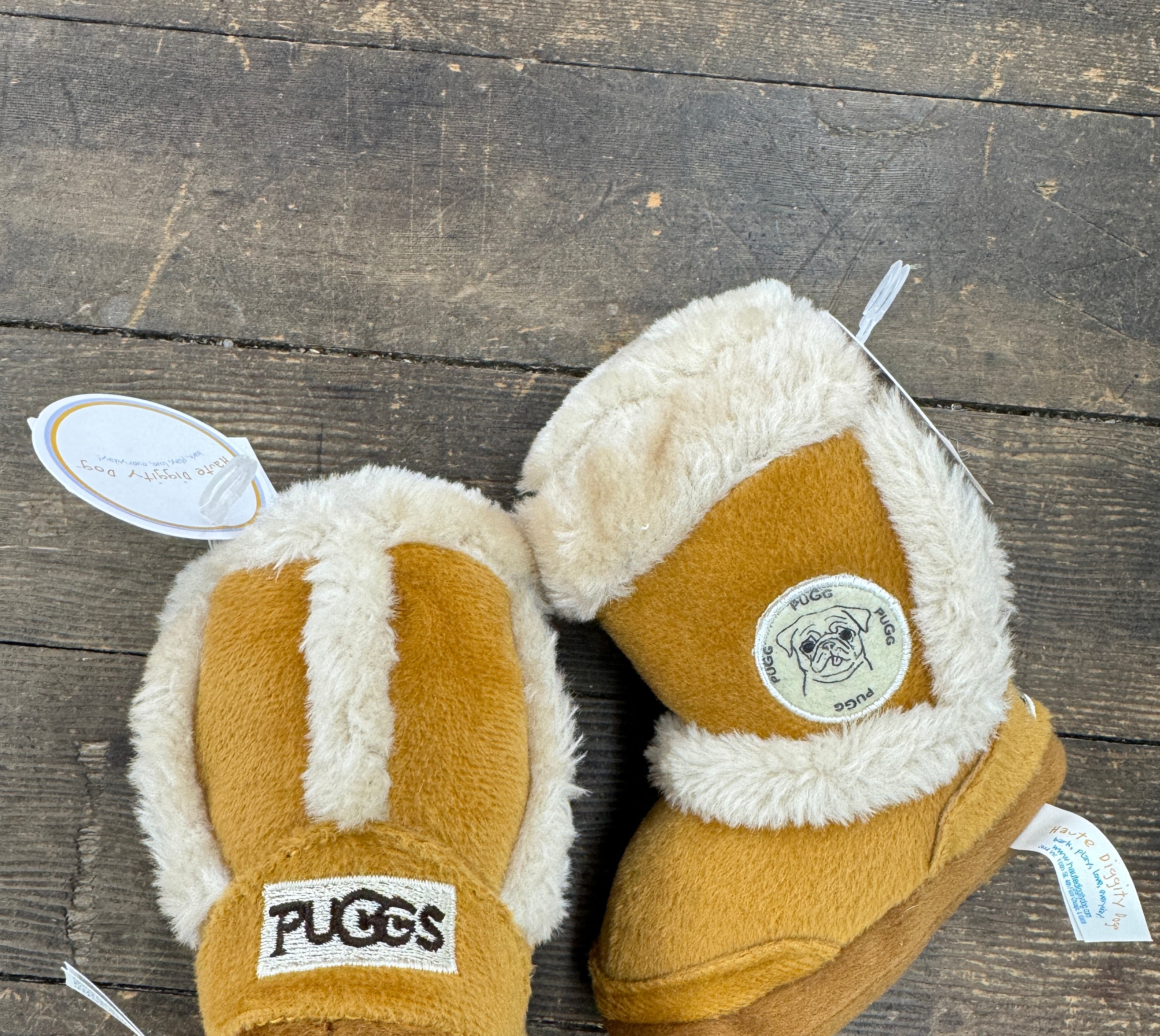 Pugg Boot Toy Squeaker Dog Toy-Dog Toys-haute diggity-The Silo Boutique, Women's Fashion Boutique Located in Warren and Grand Forks North Dakota