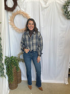 Lovervet Medium Dark Bootcut Jeans-Jeans-vervet-The Silo Boutique, Women's Fashion Boutique Located in Warren and Grand Forks North Dakota