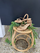 Soda Tuari Sandal Heel-Nude-Shoes-soda-The Silo Boutique, Women's Fashion Boutique Located in Warren and Grand Forks North Dakota