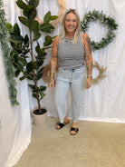 Mica Jeans Aid Blue-Jeans-mica-The Silo Boutique, Women's Fashion Boutique Located in Warren and Grand Forks North Dakota