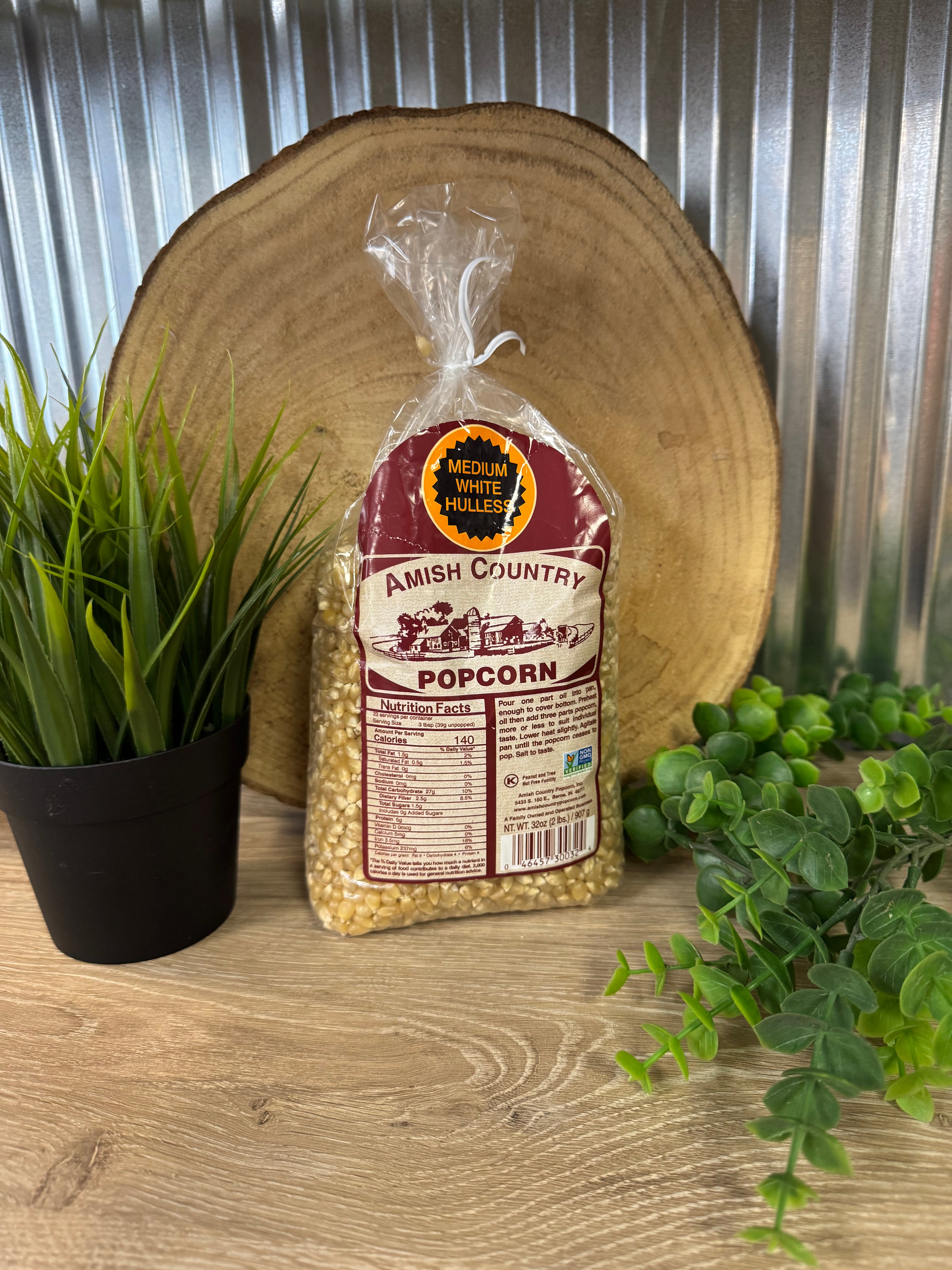 Medium White Hullness Popcorn-2lb-Food Items-amish-The Silo Boutique, Women's Fashion Boutique Located in Warren and Grand Forks North Dakota