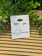 F You Stud Earrings-Earrings-Dallas Market-The Silo Boutique, Women's Fashion Boutique Located in Warren and Grand Forks North Dakota